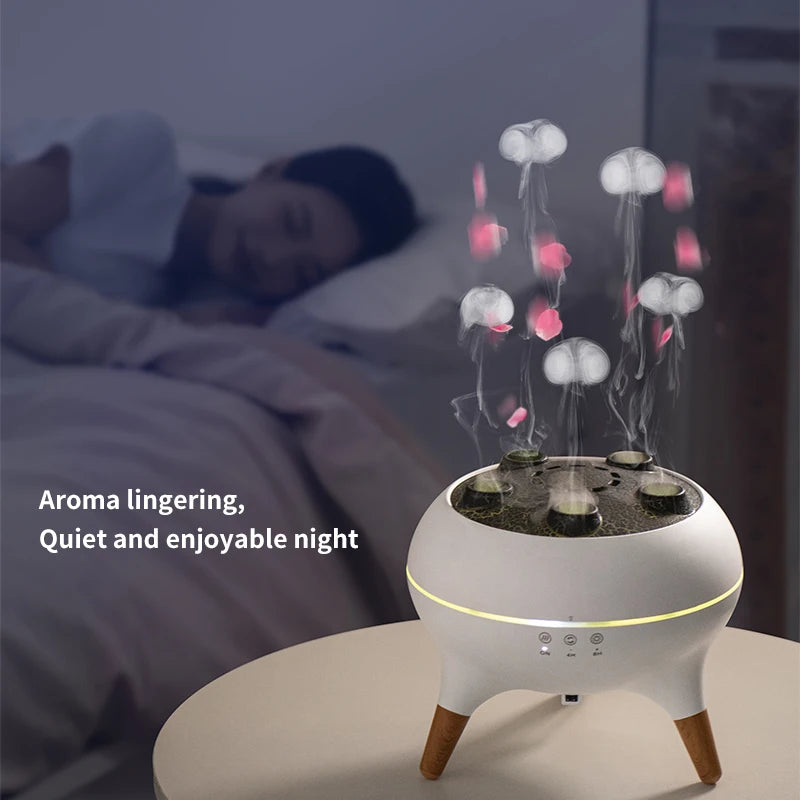 Transform Your Space with the Dynamic Jellyfish Air Humidifier - 250ml Essential Oil Diffuser with Remote Control and 7 Mesmerizing Color Night Lights