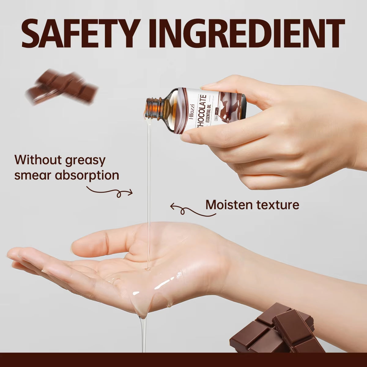 Chocolate Essential Oil，Suitable for Humidifiers, Air Fresheners, Candle Making, Long-Lasting Fragrance, Suitable for All Skin.