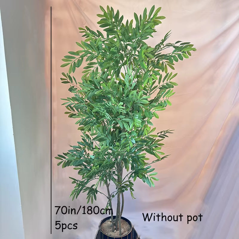 100-180Cm Artificial Olive Tree Fake Palm Plants Plastic Olive Leafs Tropical Landscape Plants for Home Garden Office Decor