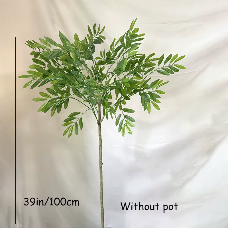 100-180Cm Artificial Olive Tree Fake Palm Plants Plastic Olive Leafs Tropical Landscape Plants for Home Garden Office Decor