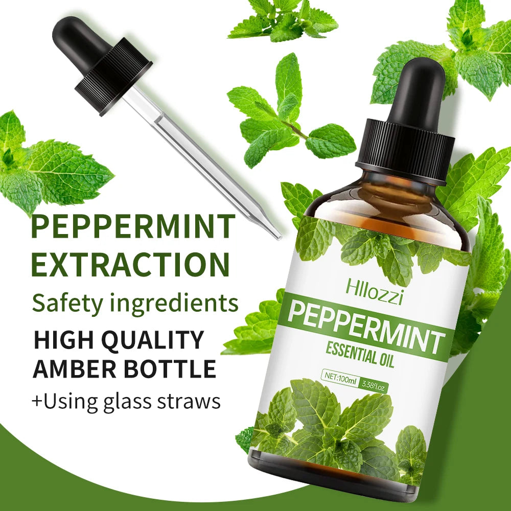 Peppermint Body Massage Essential Oil Is Perfect for Home Massage, Aromatherapy Diffuser, Facial, Spa, Nails, Candle Making.