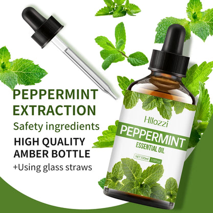 Peppermint Body Massage Essential Oil Is Perfect for Home Massage, Aromatherapy Diffuser, Facial, Spa, Nails, Candle Making.