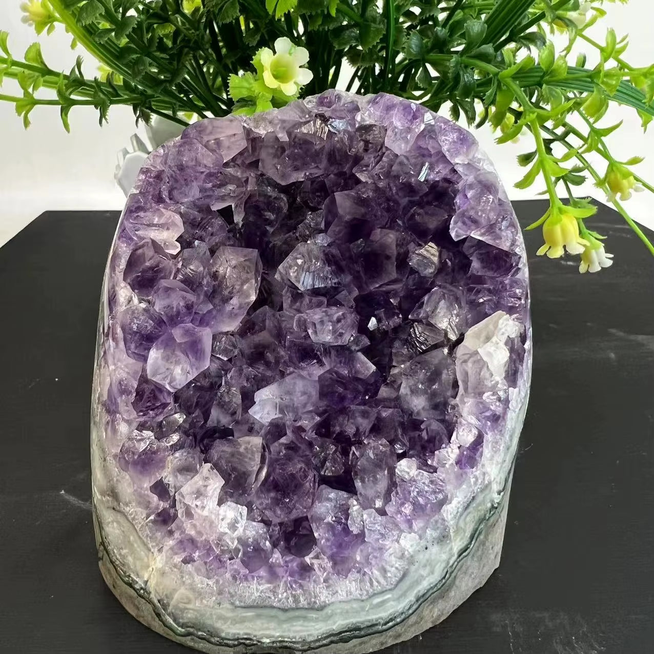 Natural Raw Amethyst Geode Purple Crystal Quartz Cluster Dream Energy Healing Wholesale Home Decoration