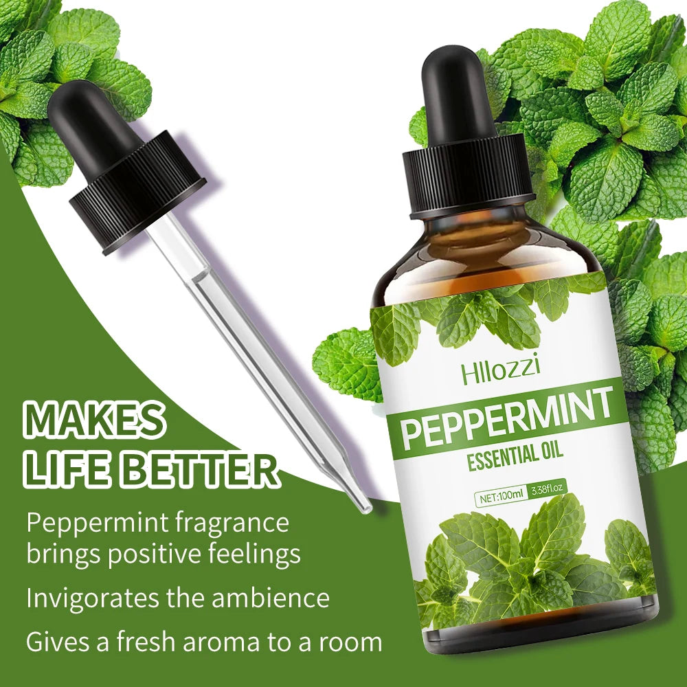 Peppermint Body Massage Essential Oil Is Perfect for Home Massage, Aromatherapy Diffuser, Facial, Spa, Nails, Candle Making.
