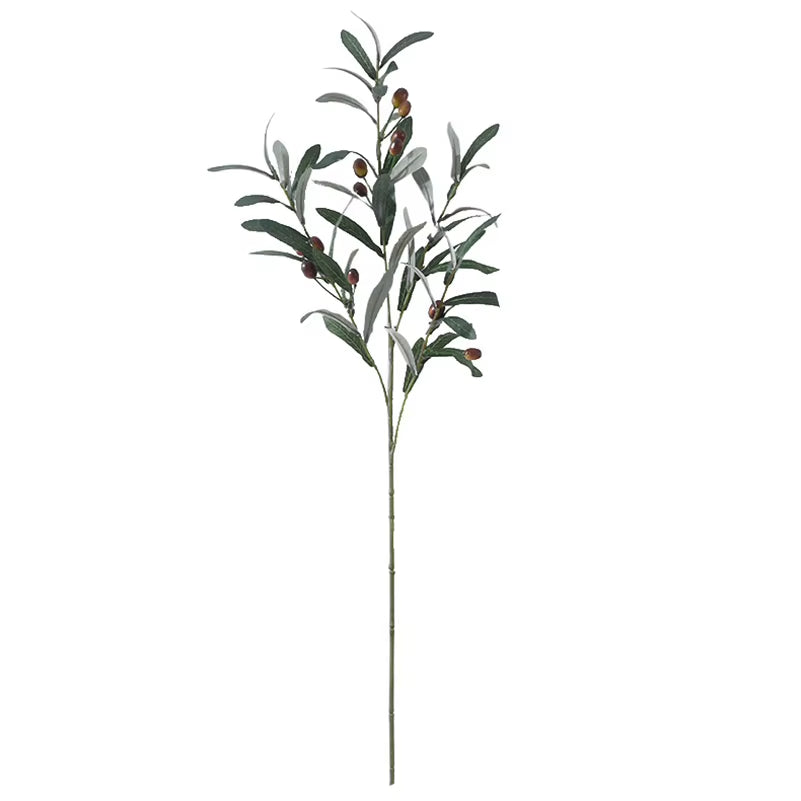 Elevate Your Decor with 1PC Elegant Olive Green Leaves Tree Branch - Perfect for Weddings and Celebrations!