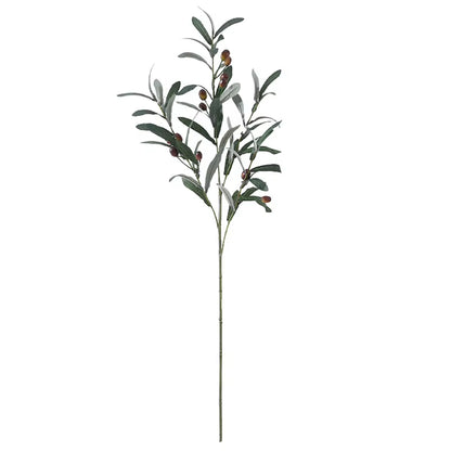 Elevate Your Decor with 1PC Elegant Olive Green Leaves Tree Branch - Perfect for Weddings and Celebrations!