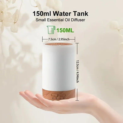 Essential Oil Diffuser, 7 Colors Oil Diffuser with Night Light Timer Waterless Auto-Off Portable Cool Mist Air Humidifier for Bedroom Home