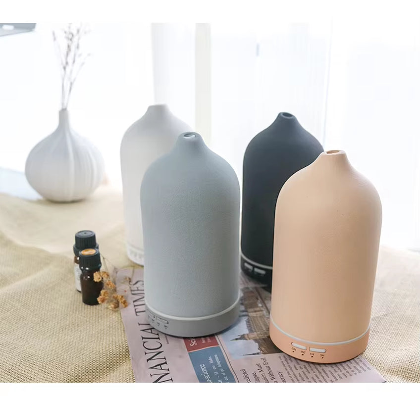 Good Home Appliances Essential Oil Diffuser Fragrance Ultrasonic Ceramic Diffuser Stone Diffuser Humidifier Natural