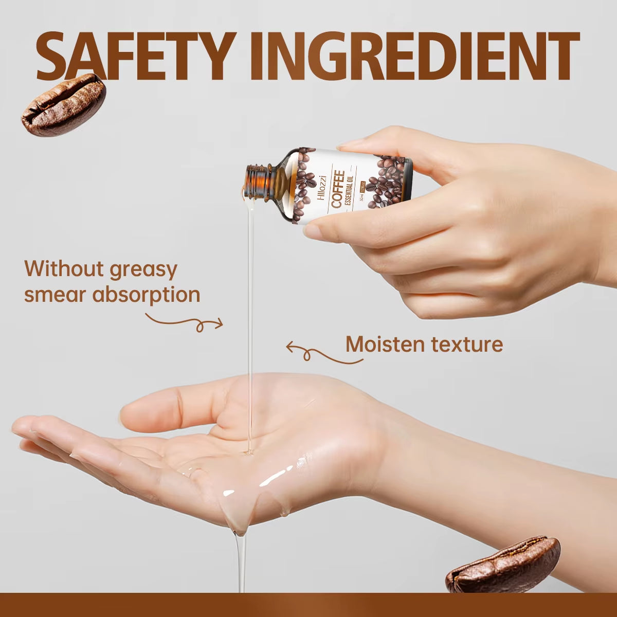 30Ml/1.01Fl.Oz Coffee Essential Oil for Skin, Hair, Nails and Eyelashes, Moisturizing, Nourishing, Suitable for All Skin Types