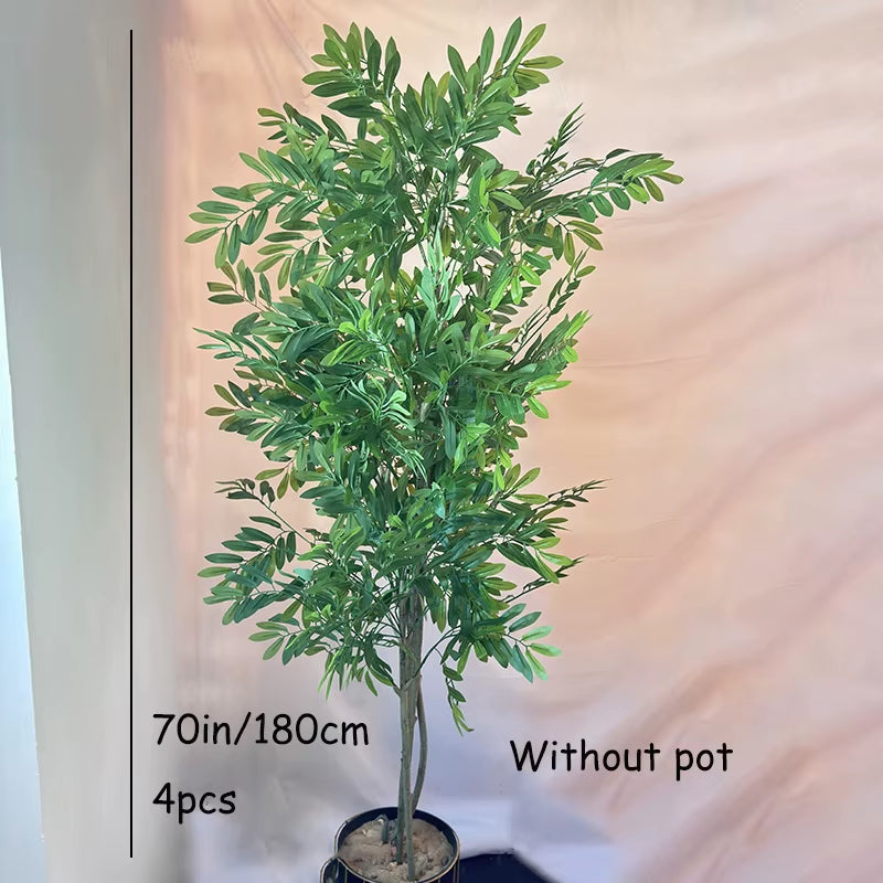 100-180Cm Artificial Olive Tree Fake Palm Plants Plastic Olive Leafs Tropical Landscape Plants for Home Garden Office Decor