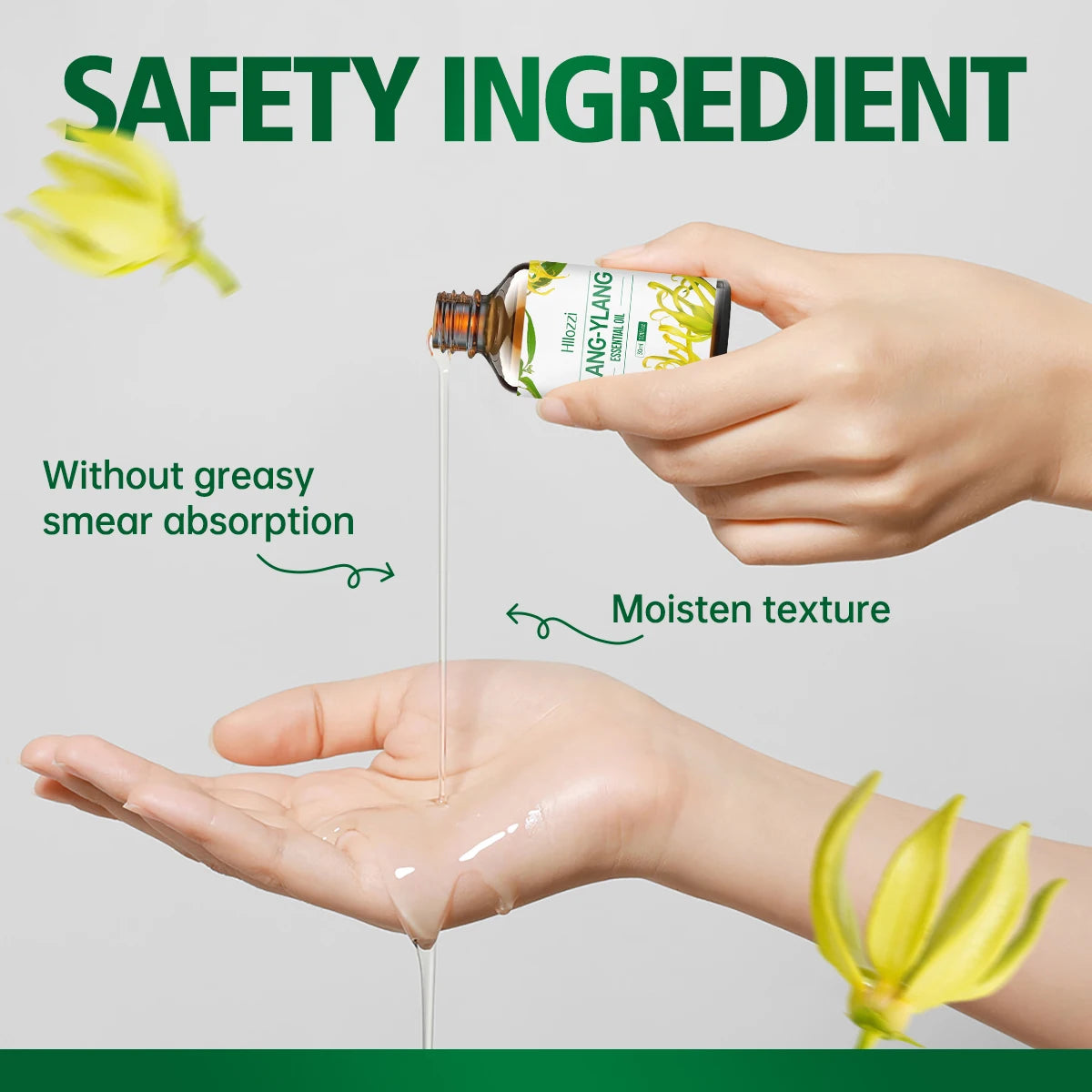 Ylang Ylang Essential Oil for Massage, Shower, Skin Care, Diffusion, Relaxation, Aromatherapy, Humidifier, Candle Making