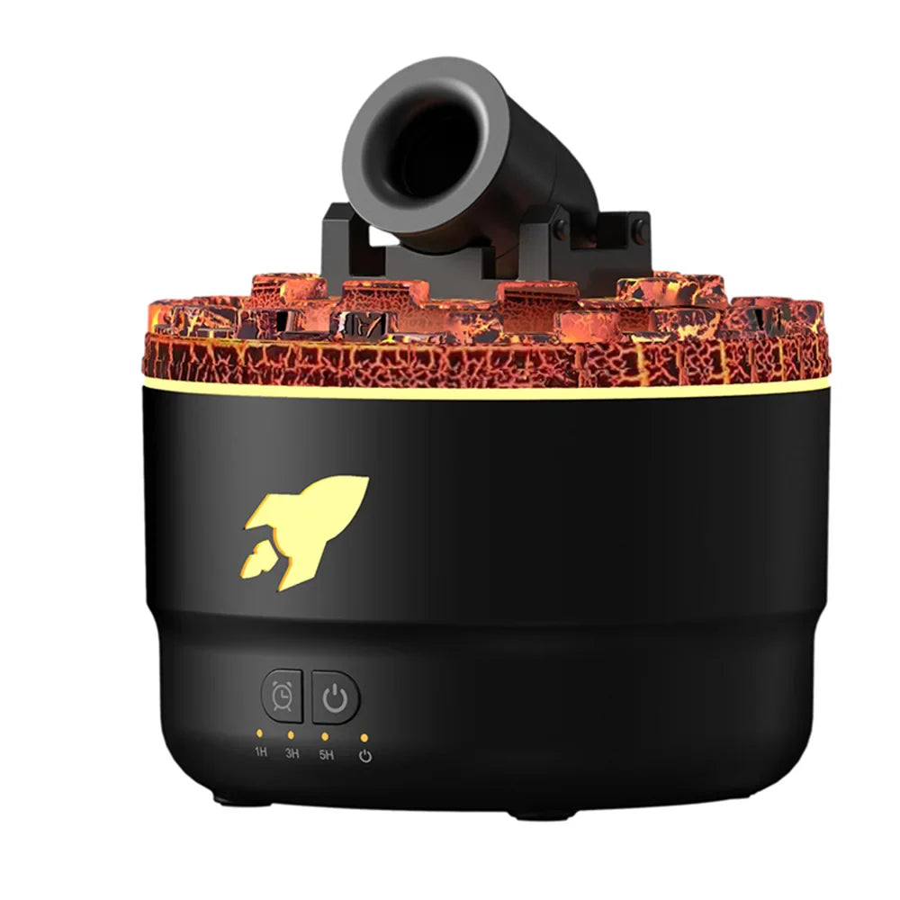 Volcanic Crack Light Aromatherapy Humidifier Jellyfish Spray Air Humidifier 7 Colors Gradient Night Light Bedroom Diffuser