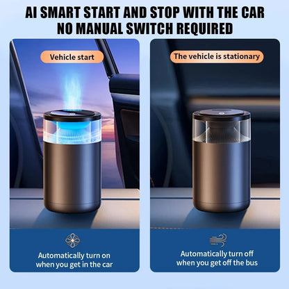 2025 NEW Car Air Fresheners Fragrance Diffuser Smart Aromatherapy with Mist Cloud View RGB Ambient Light Fragrance Car Deodorant