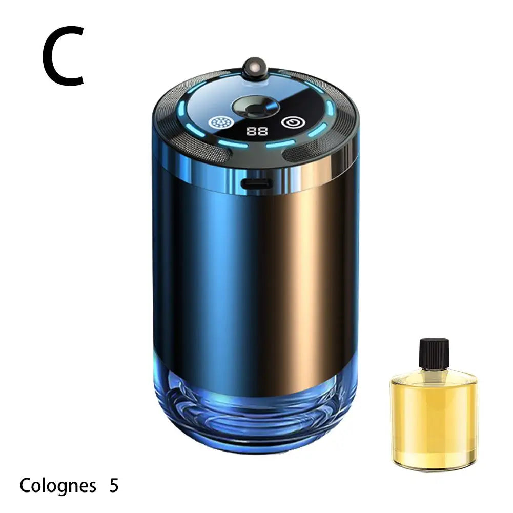 Intelligent Car Perfume Diffuser Humidifier 5 Modes Charging Air Freshener with LED Light for Car Aroma Aromatherapy Diffuser