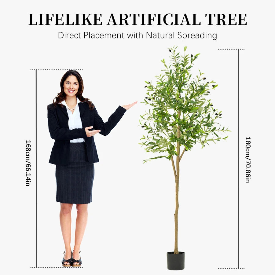 Elevate Your Space with Our Stunning Detachable Artificial Olive Tree - Available in 120/150/180Cm for Luxurious Home and Garden Décor