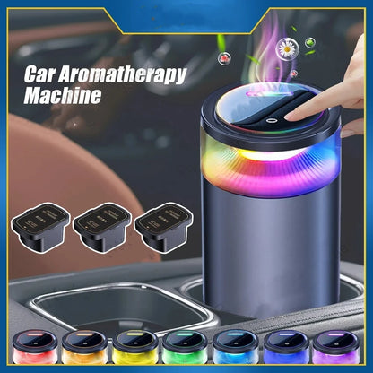 2025 NEW Car Air Fresheners Fragrance Diffuser Smart Aromatherapy with Mist Cloud View RGB Ambient Light Fragrance Car Deodorant