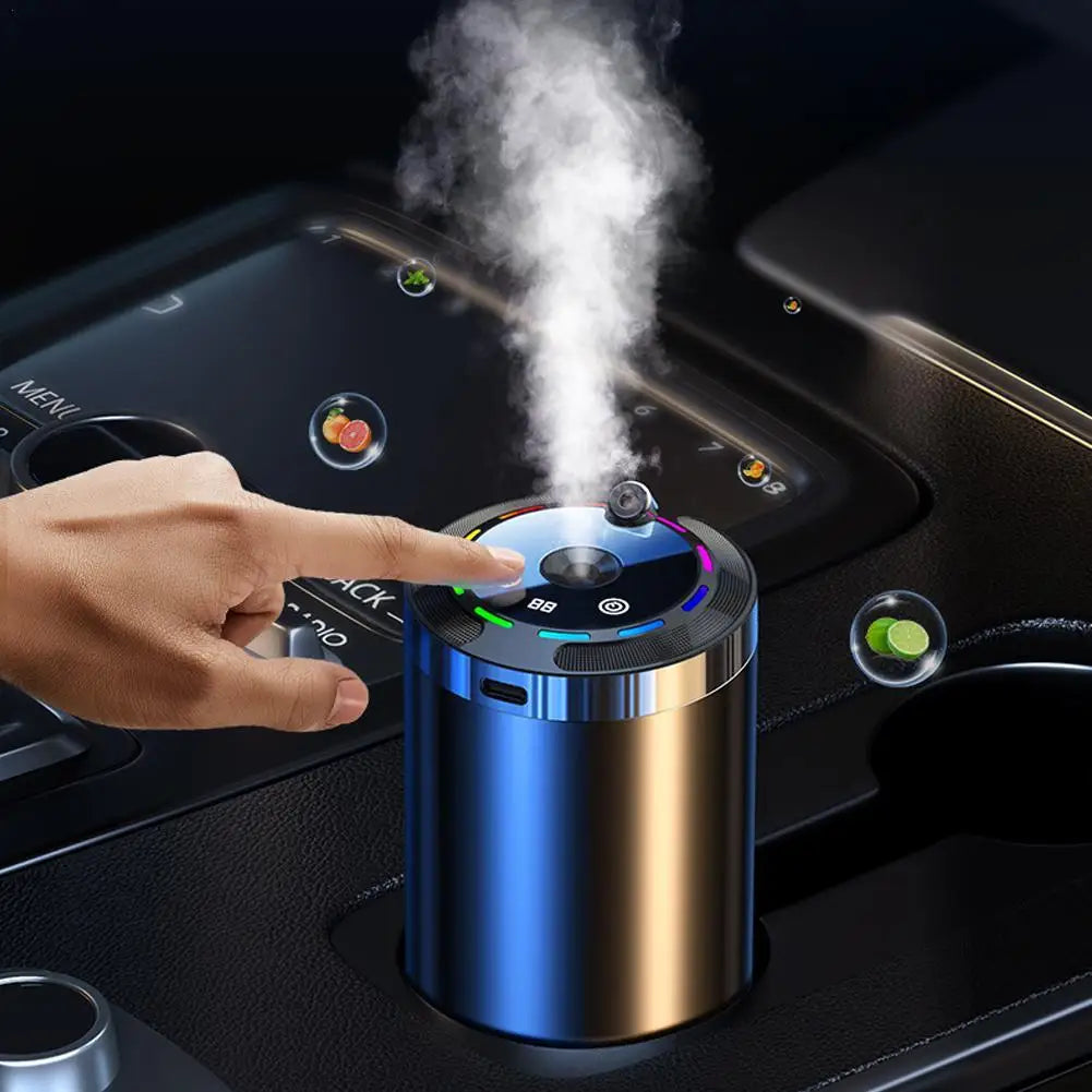 Intelligent Car Perfume Diffuser Humidifier 5 Modes Charging Air Freshener with LED Light for Car Aroma Aromatherapy Diffuser