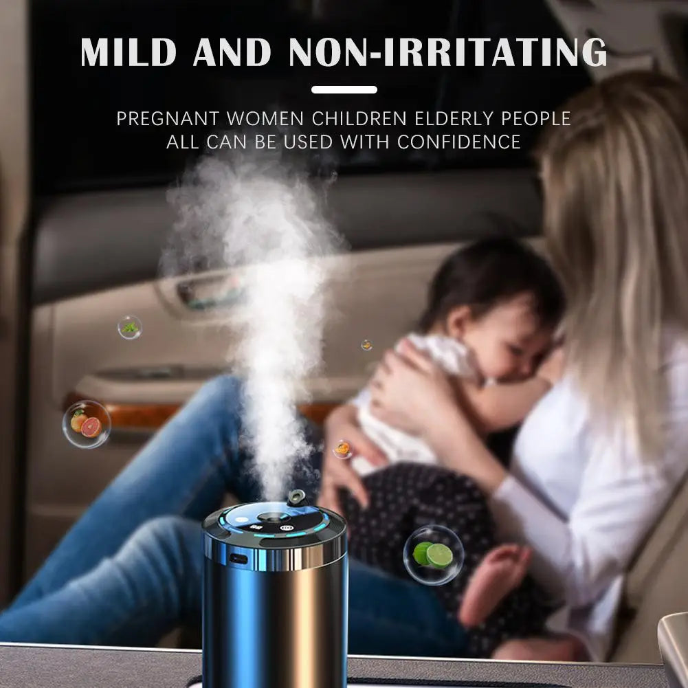 Intelligent Car Perfume Diffuser Humidifier 5 Modes Charging Air Freshener with LED Light for Car Aroma Aromatherapy Diffuser