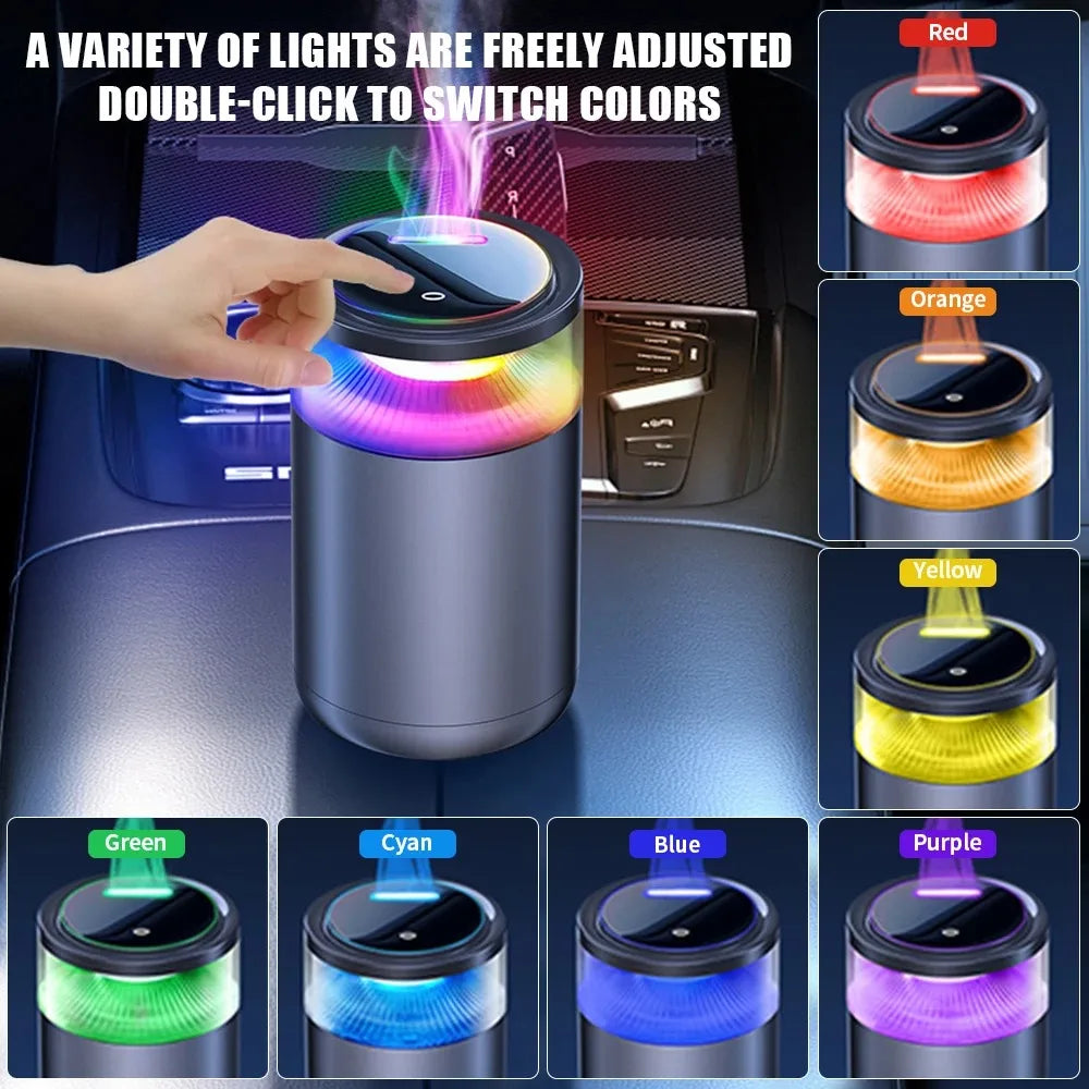 2025 NEW Car Air Fresheners Fragrance Diffuser Smart Aromatherapy with Mist Cloud View RGB Ambient Light Fragrance Car Deodorant