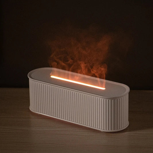 Flame Roman Aroma Diffuser Humidifier Color Flame USB Power Powered for Bedroom Office Home Decoration Gifts
