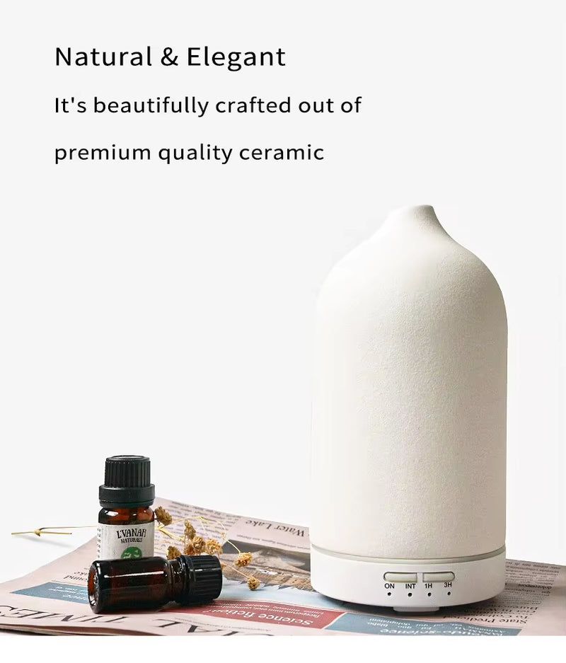 Good Home Appliances Essential Oil Diffuser Fragrance Ultrasonic Ceramic Diffuser Stone Diffuser Humidifier Natural