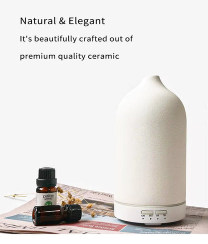 Good Home Appliances Essential Oil Diffuser Fragrance Ultrasonic Ceramic Diffuser Stone Diffuser Humidifier Natural