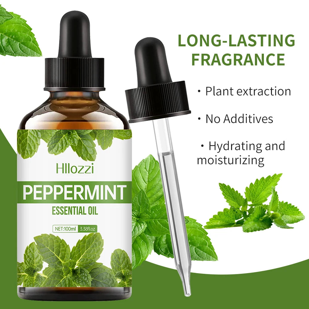 Peppermint Body Massage Essential Oil Is Perfect for Home Massage, Aromatherapy Diffuser, Facial, Spa, Nails, Candle Making.