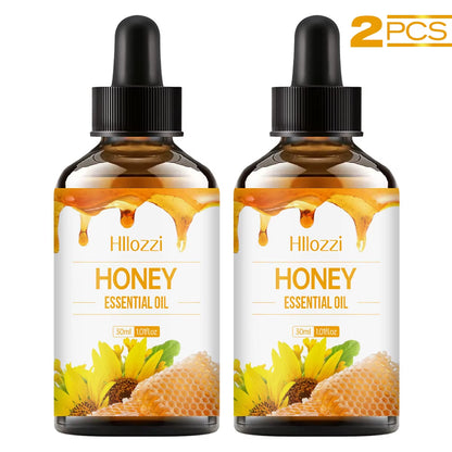 Honey Essential Oil, Hypoallergenic, Great for Skin Care, Massage, Face, Body, Nails and Hair, Suitable for All Skin Types.