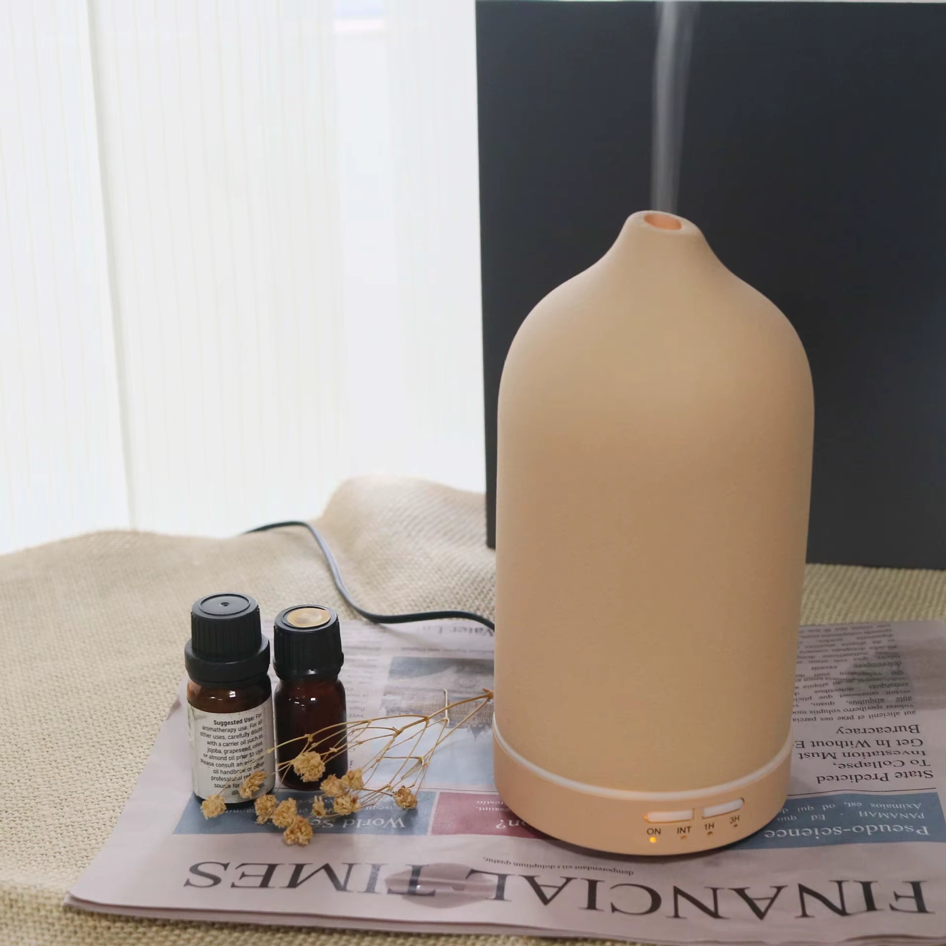 Good Home Appliances Essential Oil Diffuser Fragrance Ultrasonic Ceramic Diffuser Stone Diffuser Humidifier Natural