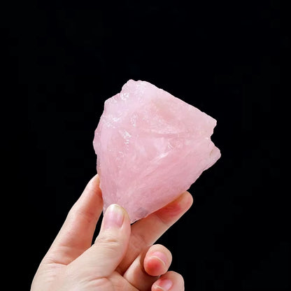 100% Natural Rose Quartz Stone Raw Crystals Stones Healing Mineral Specimen Rock Raw Rough Quartz Pink Crystal Gemstones 1Pc
