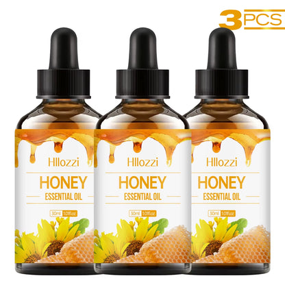 Honey Essential Oil, Hypoallergenic, Great for Skin Care, Massage, Face, Body, Nails and Hair, Suitable for All Skin Types.