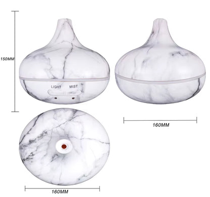 Marble Grain 200Ml Aroma Diffuser Timer Humidifier for Air Purifying