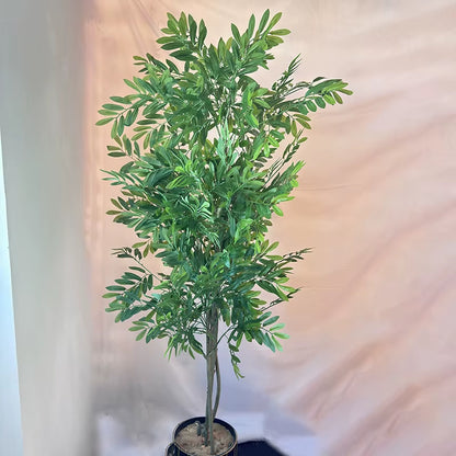 100-180Cm Artificial Olive Tree Fake Palm Plants Plastic Olive Leafs Tropical Landscape Plants for Home Garden Office Decor